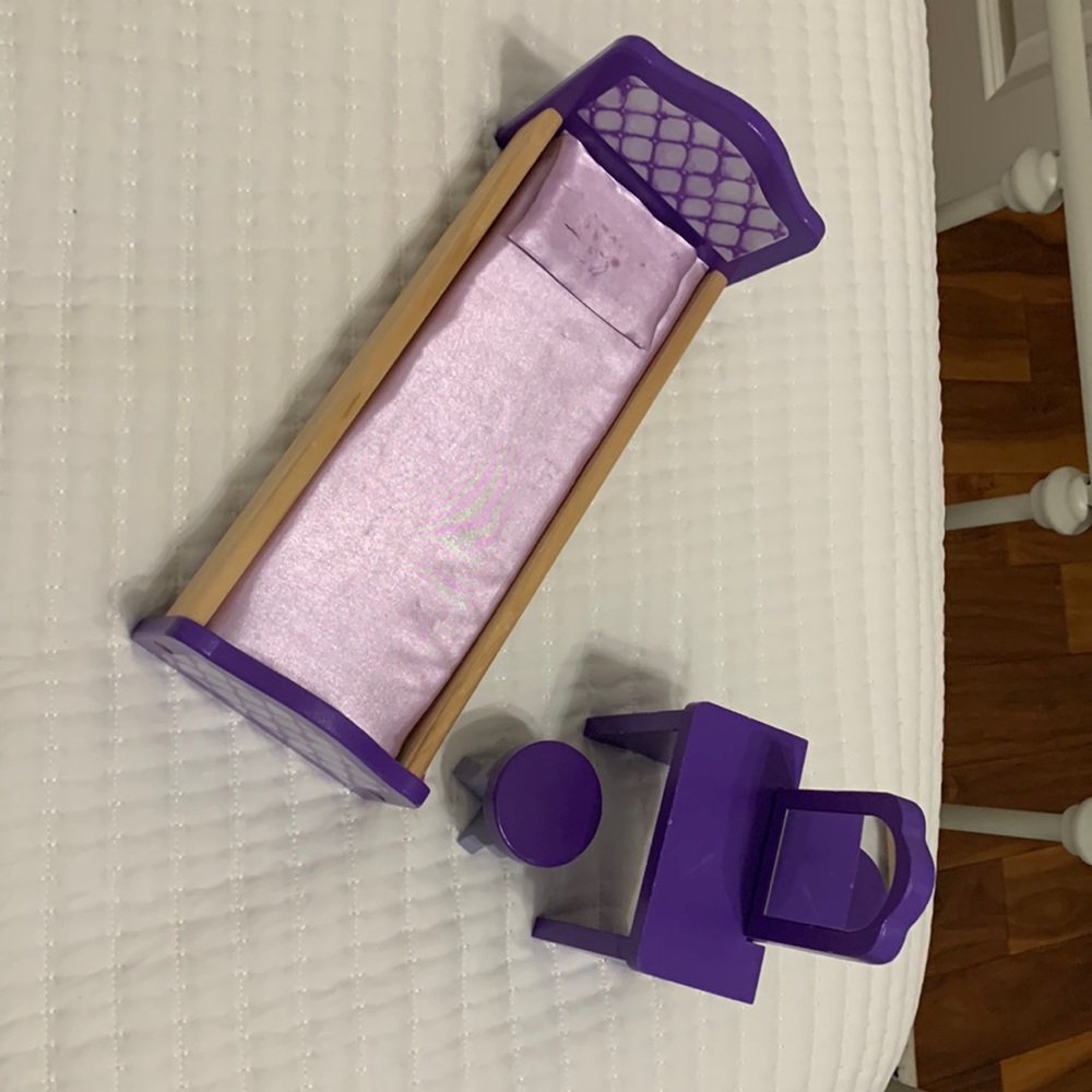 Adorable set of purple Barbie house furniture